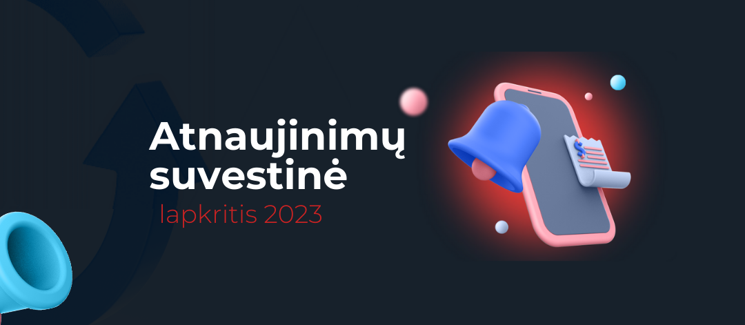 Atnaujinimų suvestinė – lapkritis 2023